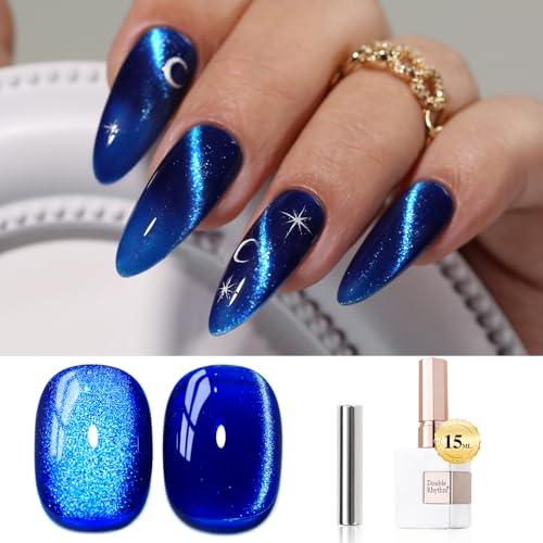 Double Rhythm Cat Eye Gel Polish 15ml with Magnetic Tool