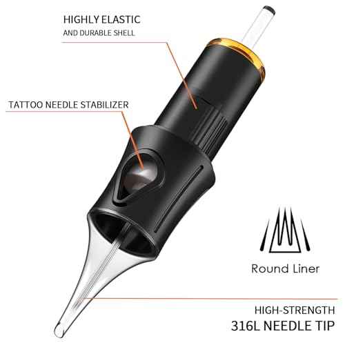 20 Pcs 1209RL Tattoo Cartridge Needles - #12 Standard Round Liner Tattoo Needles Pro Sterilization and Safety for Tattoo Pen