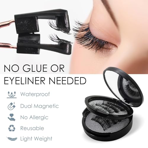 Magnetic Eyelashes 3D Natural Look False Lashes No Glue