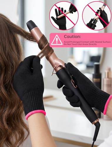 Heat Resistant Gloves Kit - 12Pc Hair Styling Tool Set