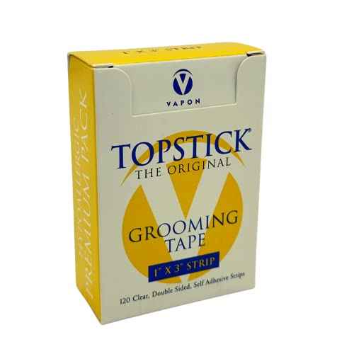 Topstick 1" X 3" - Clear Strips - New Hypoallergic Premium Pack - 120 Count