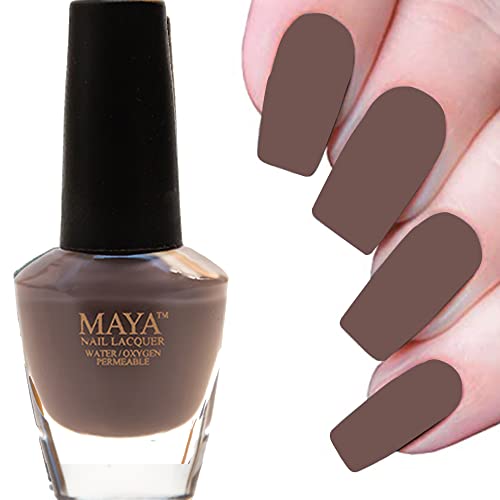 MAYA Cosmetics Halal Breathable Quick Dry Nail Polish, Vegan and Cruelty Free, Oxygen & Water Permeable Nail Lacquer, Non Toxic Gentle On Nails, Barely There