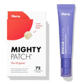 Hero Cosmetics Mighty Patch¢â Original Patch 72ct and Rescue Retinol Nighttime Renewing Cream Bundle