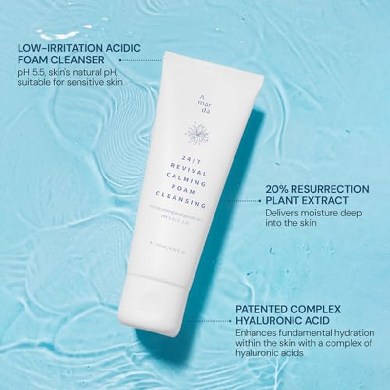 A MAR DA 24/7 Revival Foam Cleanser 120ml - Gentle Low-pH Face Wash
