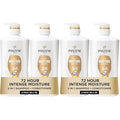 Pantene 2-in-1 Shampoo & Conditioner, Daily Moisture Renewal - Pro-V Nutrients for Dry, Straight to Curly Hair,72-Hour Hydration & Softness, 27.7 Oz Each, + Rescue Shot (0.5 Oz),2 Count (Pack of 2)
