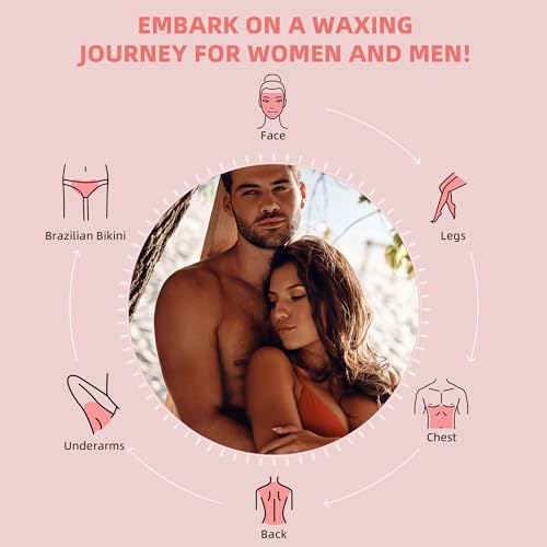 Rose Wax Beads for Hair Removal - 1lb + 2.5lb for Brazilian Bikini Waxing at Home