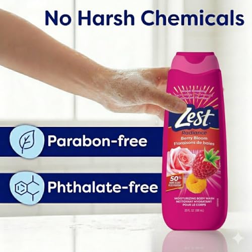Zest Radiance Moisturizing Body Wash - Coconut Vanilla Glow 16 oz