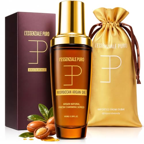 Argan Oil Hair & Skin Nourisher - Anti-Frizz, Shine, Non-Greasy - 100mL