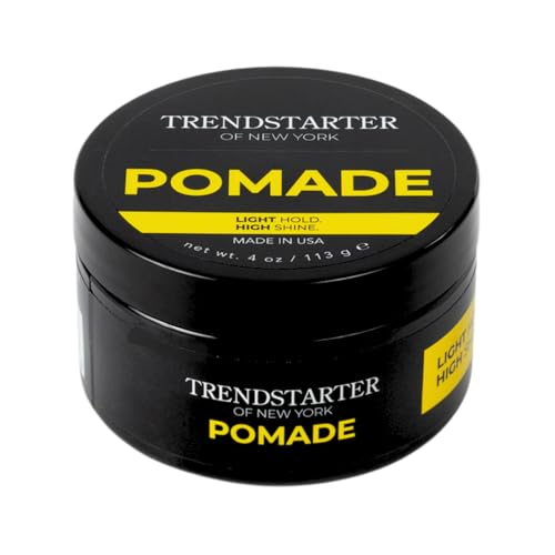 TRENDSTARTER Classic Pomade 4oz - Light Hold, High Shine, Water-Based