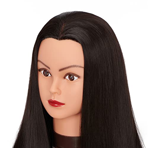Hairingrid 26"-28" Mannequin Head with Clamp - Synthetic Hair Styling