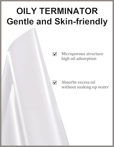 300PCS Oil Blotting Sheets for Face - Absorbs Oil, Not Water