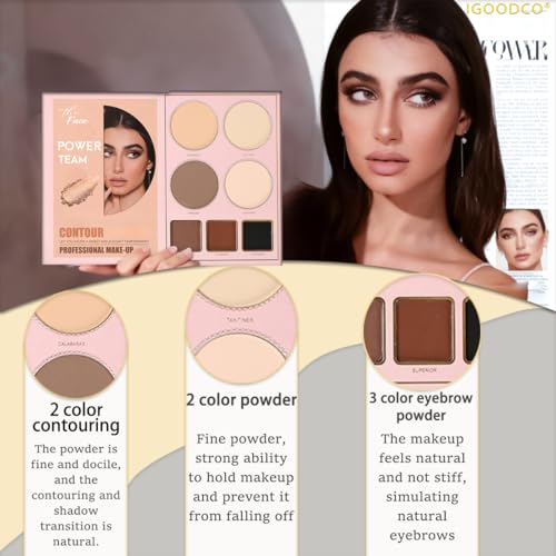 55-Color Eye Shadow Palette with Blush & Highlight - Makeup Kit