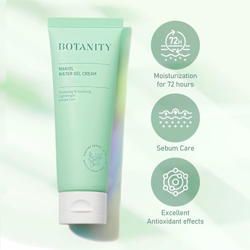 BOTANITY Makiol Water Gel Cream | Moisturizing | Sebum Care | Pore Management | Hydrating & Mattifying for Oily Skin | 2.82oz