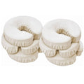 Master Massage Pack of 6 Flannel Face Cradle Covers for Massage Tables- 100% Cotton Extra Large Face Pillow Covers- Massage Headrest Face Rest Cover Set?For Face Cushion - Machine Washable, Off White