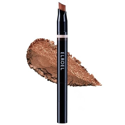Blanc Double Shadow Stick - 48HR Long Lasting Dual-Tone Eye Shadow Pencil - Combines Glitter w/Soft Matte or Shimmer - Waterproof & Smudge-Proof Eyeshadow Makeup 0.05 oz (#01 Gold-Espresso)