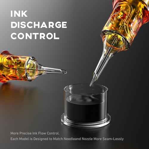CNC 50PCS Tattoo Cartridge Needles Assorted Mixed Size #12 Round Liner - 1203RL 1205RL 1207RL 1209RL 1211RL with Membrane Professional Disposable Tattoo Needles EN09-50KIT-E