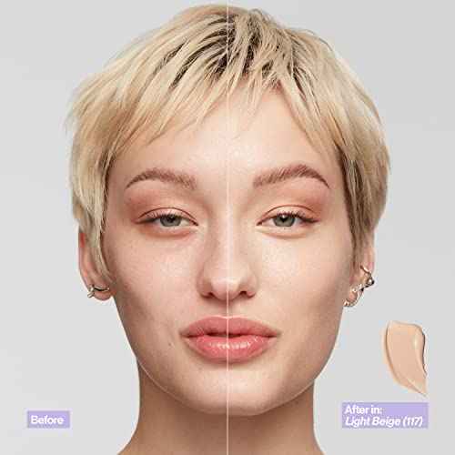 Revlon Illuminance Skin-Caring Liquid Foundation, Hyaluronic Acid, Hydrating and Nourishing Formula with Medium Coverage, 201 Creamy Natural, 1 fl oz