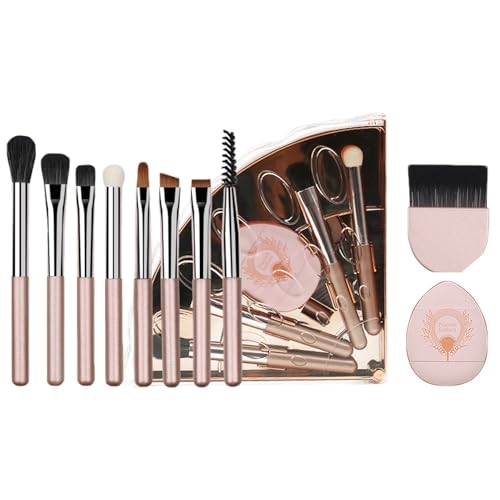 10-in-1 Makeup Brushes Kit - Skin-Friendly Cosmetic Tools