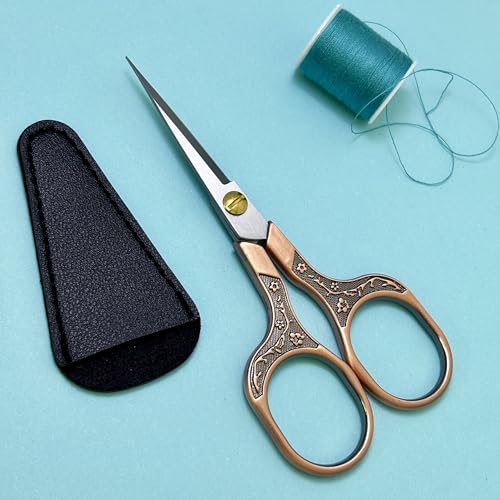 5 Inch Embroidery Scissors Set, Stainless Steel Craft Trimming Shears