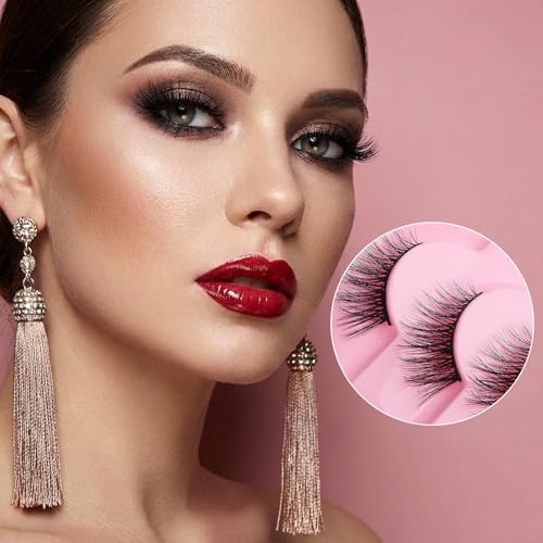 Sibba Half Eyelashes 20 Pairs - Natural Wispy Cat Eye Lashes