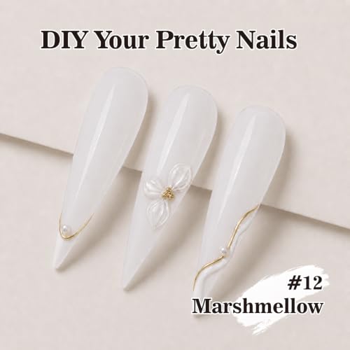 SASSYTIP Milky White Gel Nail Polish for DIY Manicure & Salon Use