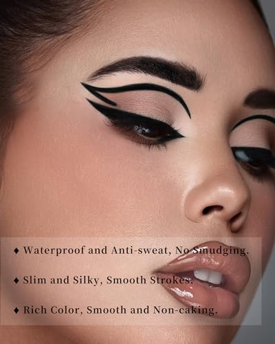 Waterproof Gel Eyeliner Pencil Set - Black Brown