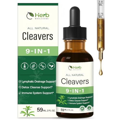 HerbWHOLESOME Cleavers Herbal Extract Drops for Immune Support - 2oz
