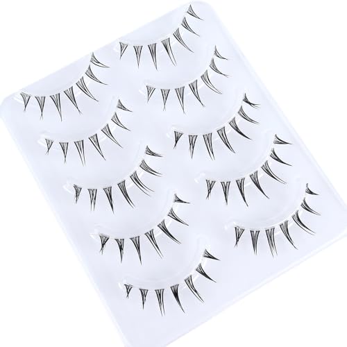 Manga Eyelashes - 5 Pairs Japanese Anime Style False Lashes