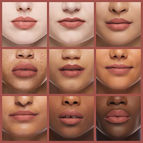 Wet n Wild Mega Last Matte Lip Color - Semi Matte Hyaluronic Acid Nourishing Lipstick - Bare It All / 1 Count
