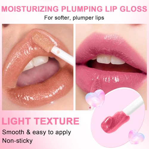 Hydrating Lip Oil Set - 6 Pack Big Brush Lip Gloss