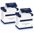 Disposable XL Face Towels 100 Count (2 Pack of 50) Biodegradable Wash Cloths