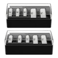 2-Pack 5-Hole Cosmetic Pencil Sharpener with Mess-Free Lid & Pick