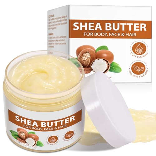 Raw Organic Unrefined Shea Butter Moisturizer for Skin & Hair, 7.8 oz
