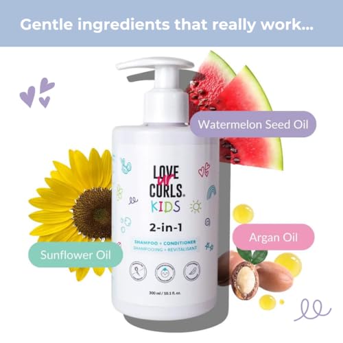Love Ur Curls Kids Fragrance-Free 2-in-1 Shampoo & Conditioner - 300mL