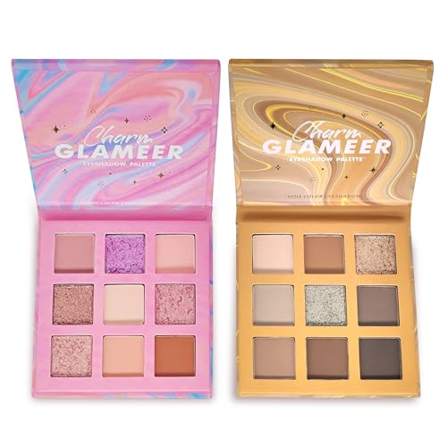 GLAMEER 18-Color Eyeshadow Palette - Matte & Shimmer