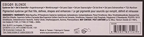 NYX Eyebrow Gel Waterproof Blonde - Fuller Brows