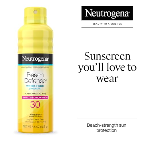 Neutrogena Beach Defense Sunscreen Spray SPF 70, 6.5 oz - Water-Resistant Broad Spectrum Sun Protection