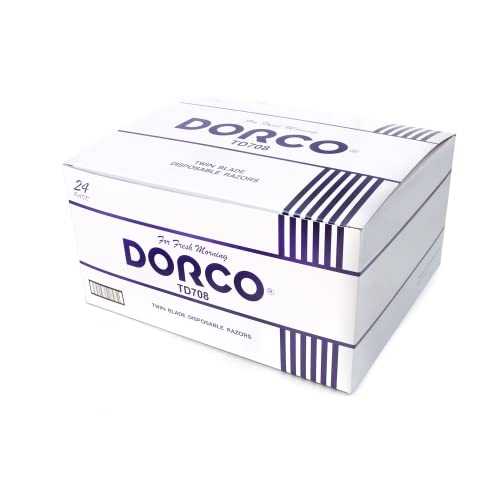 Dorco Fresh Twin Blade Disposable Razors for Men (240 Counts), Smooth & Comfortable Shave, Shaving Razors for Men, Non-Slip Handle, Ideal for Sensitive Skin & Travel (Pack of 2)
