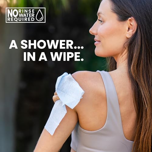 Super & Fresh Co. Citrus Body Wipes - No Rinse Travel & Gym Pack of 10