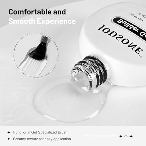 JODSONE Clear Builder Gel Set - 2 x 10ml UV/LED Nail Extension Gel