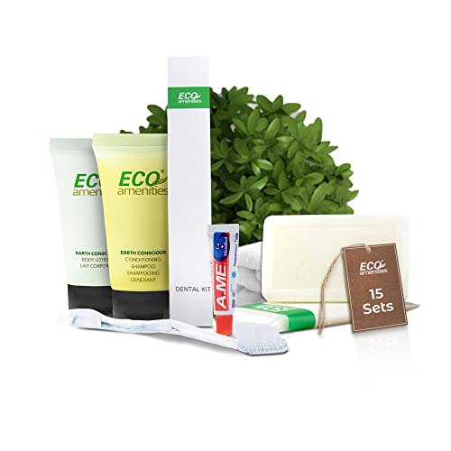 ECO Amenities 60-Piece Travel Toiletries Kit - Hotel Essentials