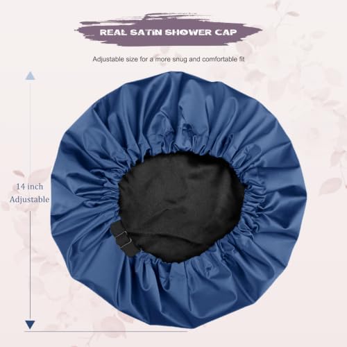 Satin Lined Shower Cap – Extra Large Waterproof