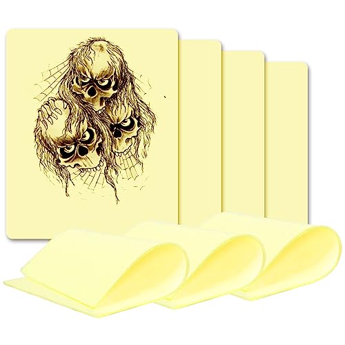 Romlon Tattoo Skin Practice - 3Pcs Tattoo Practice Skin 7.8x11.8" 3MM Tattoo Skin Double Sides Soft Silicone Pads Tattoo and Microblading Practice skin for Beginners and Experienced Tattoo Artists