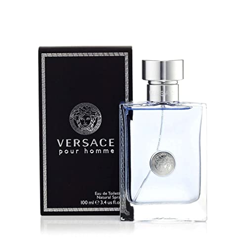 Versace Pour Homme Eau de Toilette Spray for Men, 3.4 oz / 100 ml