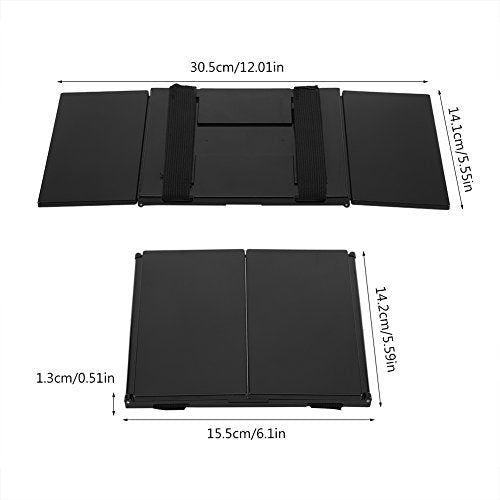 Car Sun Visor Makeup Mirror - Foldable 3-Way Design