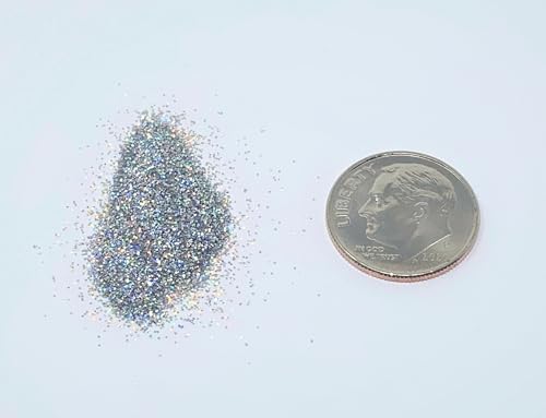 Holographic Silver Biodegradable Cosmetic Glitter 0.75 oz