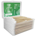 Garrelett 6 Inch Long Wooden Cotton Swabs - 500 Pack for Detail Cleaning
