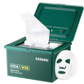 COSNORI Cica X Vita Daily Pure Mask, 30 Sheets (11.8 fl oz / 350 ml) ? Vegan, Hypoallergenic, Weakly Acid, Moisturizing Korean Skin Care