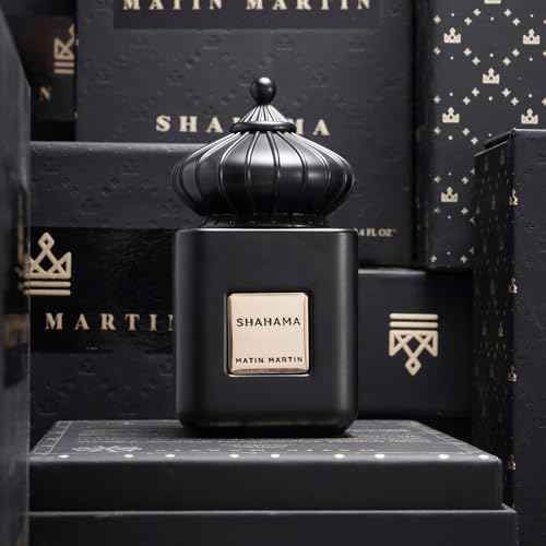 MATIN MARTIN Shahama - Arabian Perfume for Men - Long Lasting Oriental Fragrance with Fruity, Spicy, Oud, Leather Notes - Arabic Cologne - Eau de Parfum - Luxury Gift - Travel Size - 3.4 oz EDP Spray