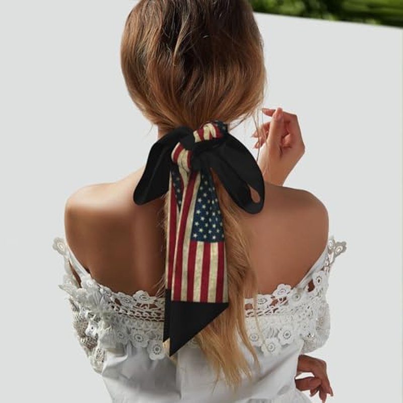 Flag Design Hair Scarf Multi-Wear Neck Band 119cm